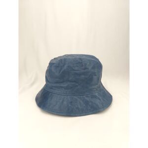 Vintage Y2K Blue Leather Coach Bucket Hat Size Medium/ Large